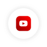 The iconic red and white play button of the YouTube logo on a white background.