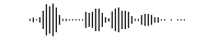 An audio waveform visual representing the name pronunciation for Name.page’s 'Name of the Day' feature.